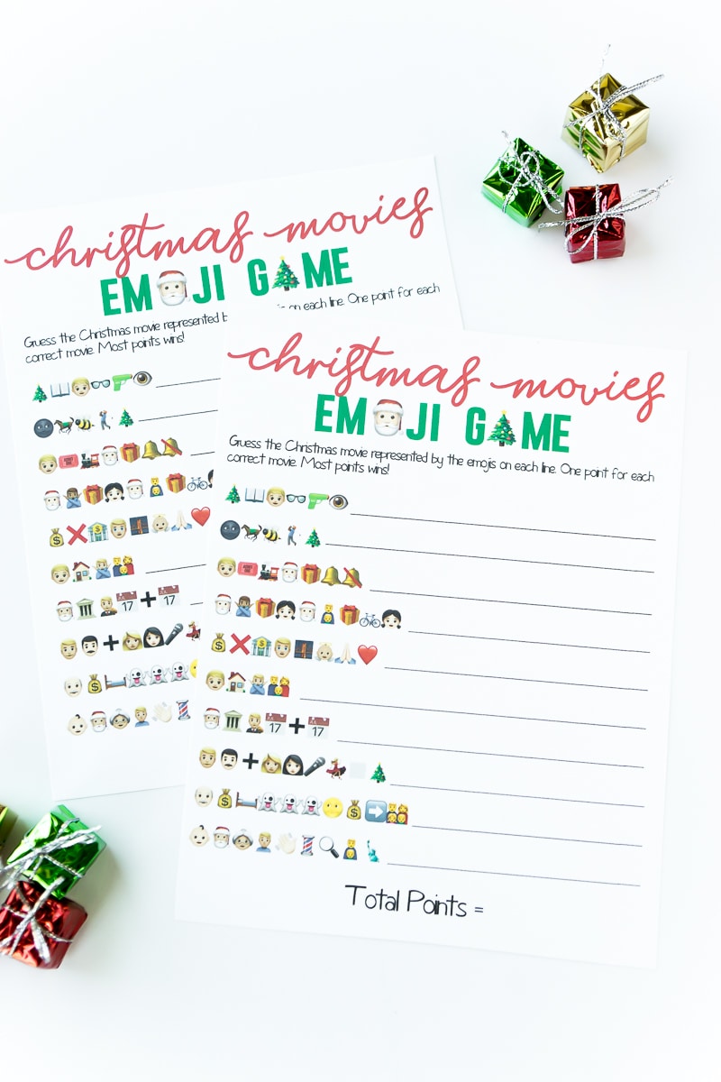 Christmas Emoji Game – Play Party Plan