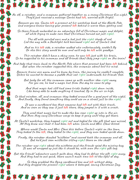 Disney Christmas Gift Exchange Printable Game