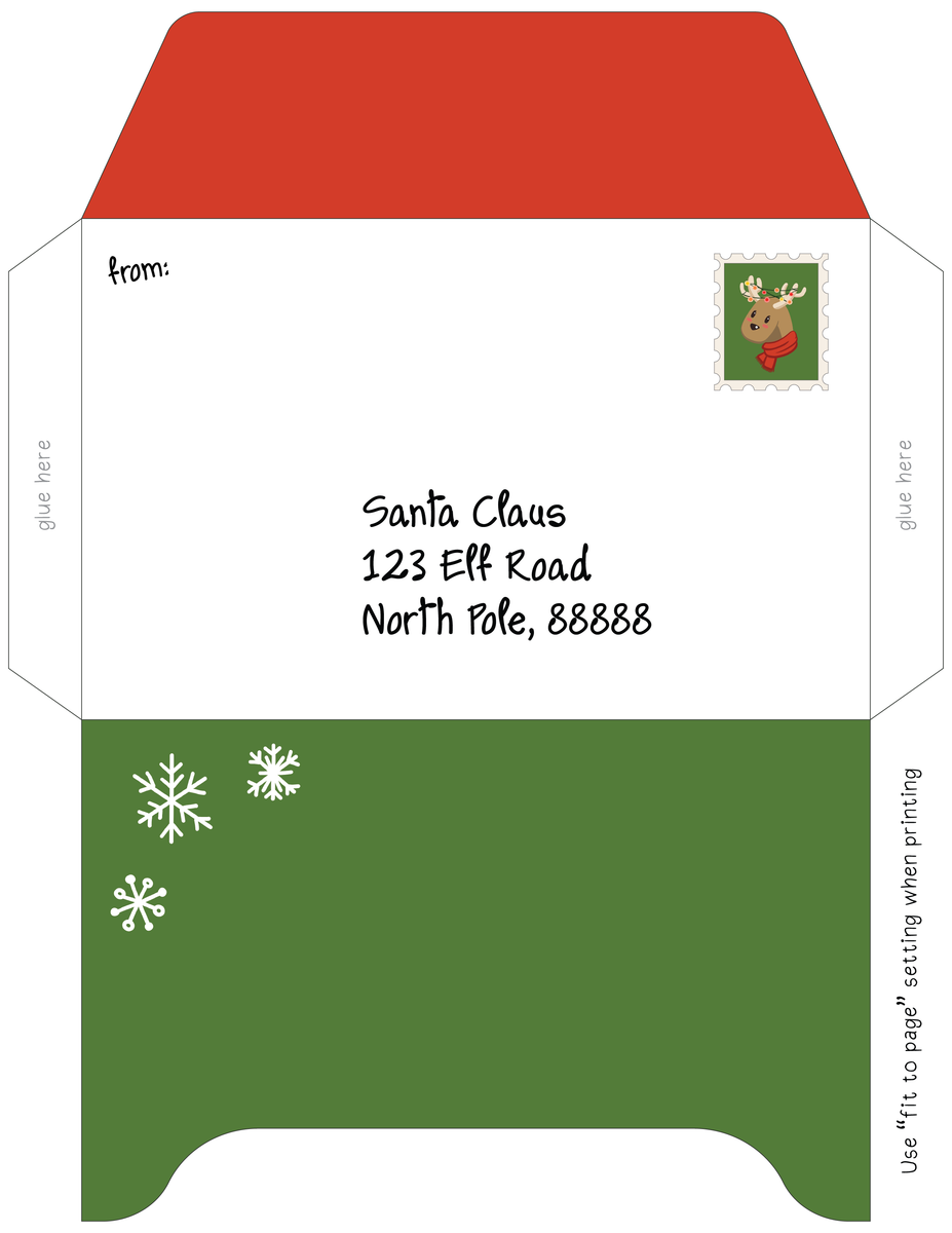 Letter to Santa Template – Play Party Plan